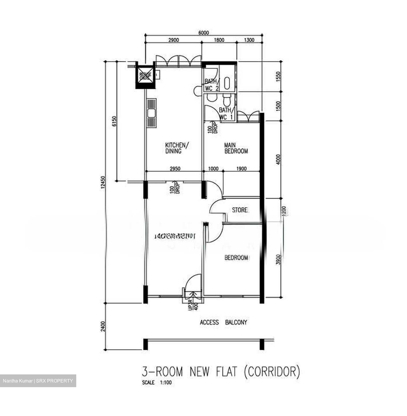 Blk 119 Ang Mo Kio Avenue 3 (Ang Mo Kio), HDB 3 Rooms #562919471
